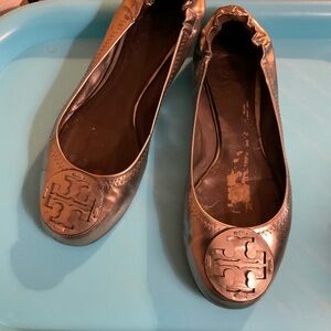 Tory Burch Pewter Flats